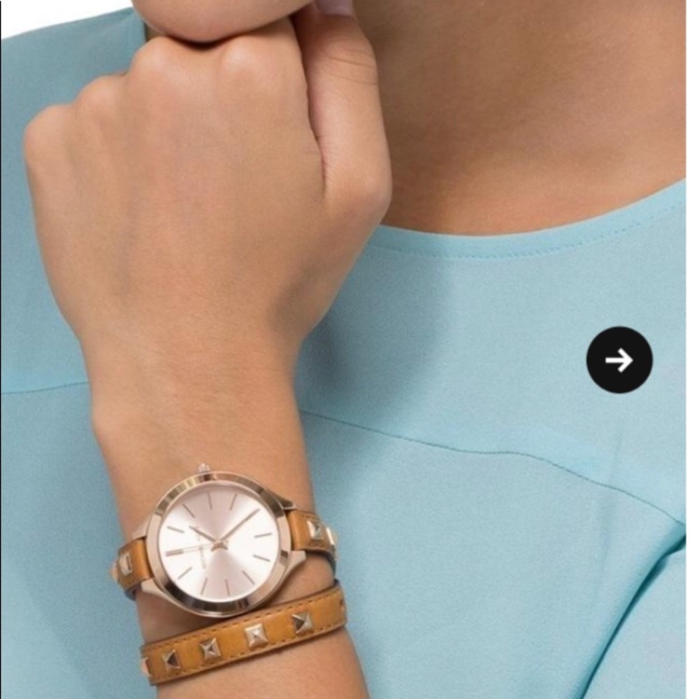 Rose gold michael kors watch